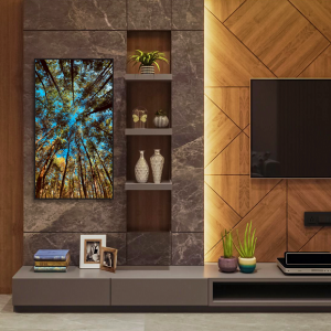 Decorativo FineArt - Copas de Árvores no Céu Celeste