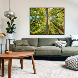 Decorativo FineArt - Copas de Árvores Verde Amarelado