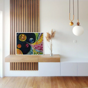 Pintura Artística - Universo e a Criação das Cores