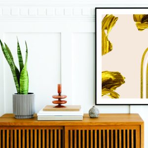 Decorativo FineArt - Gold Brush Strokes