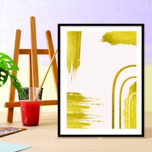 Decorativo FineArt - Pinceladas de Ouro