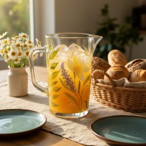 Jarra de Vidro 1200ml — Luz do Amanhecer