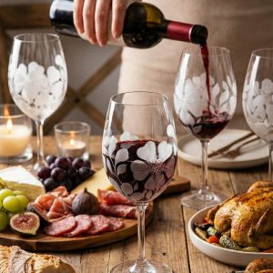 Taça de Vinho, Cristal - Flor de Névoa