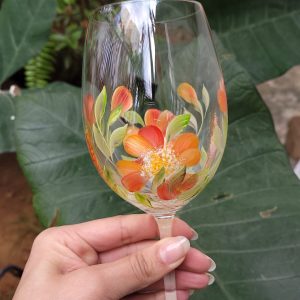 Taça de Vinho, Cristal — Jardim Tropical